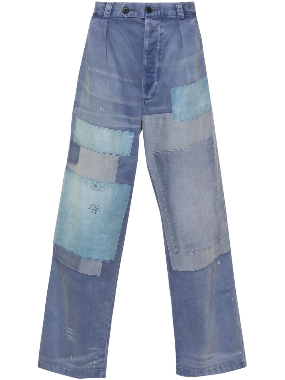 Polo Ralph Lauren patchwork loose-fit trousers - Blue von Polo Ralph Lauren