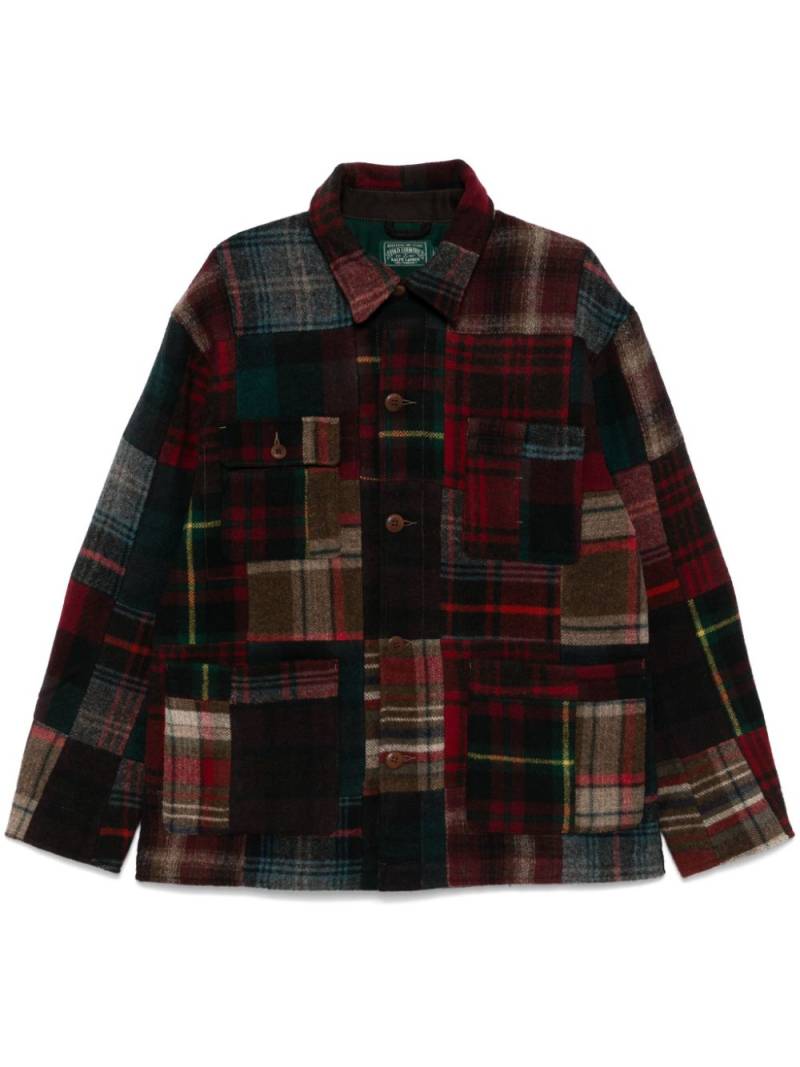 Polo Ralph Lauren patchwork wool jacket - Red von Polo Ralph Lauren