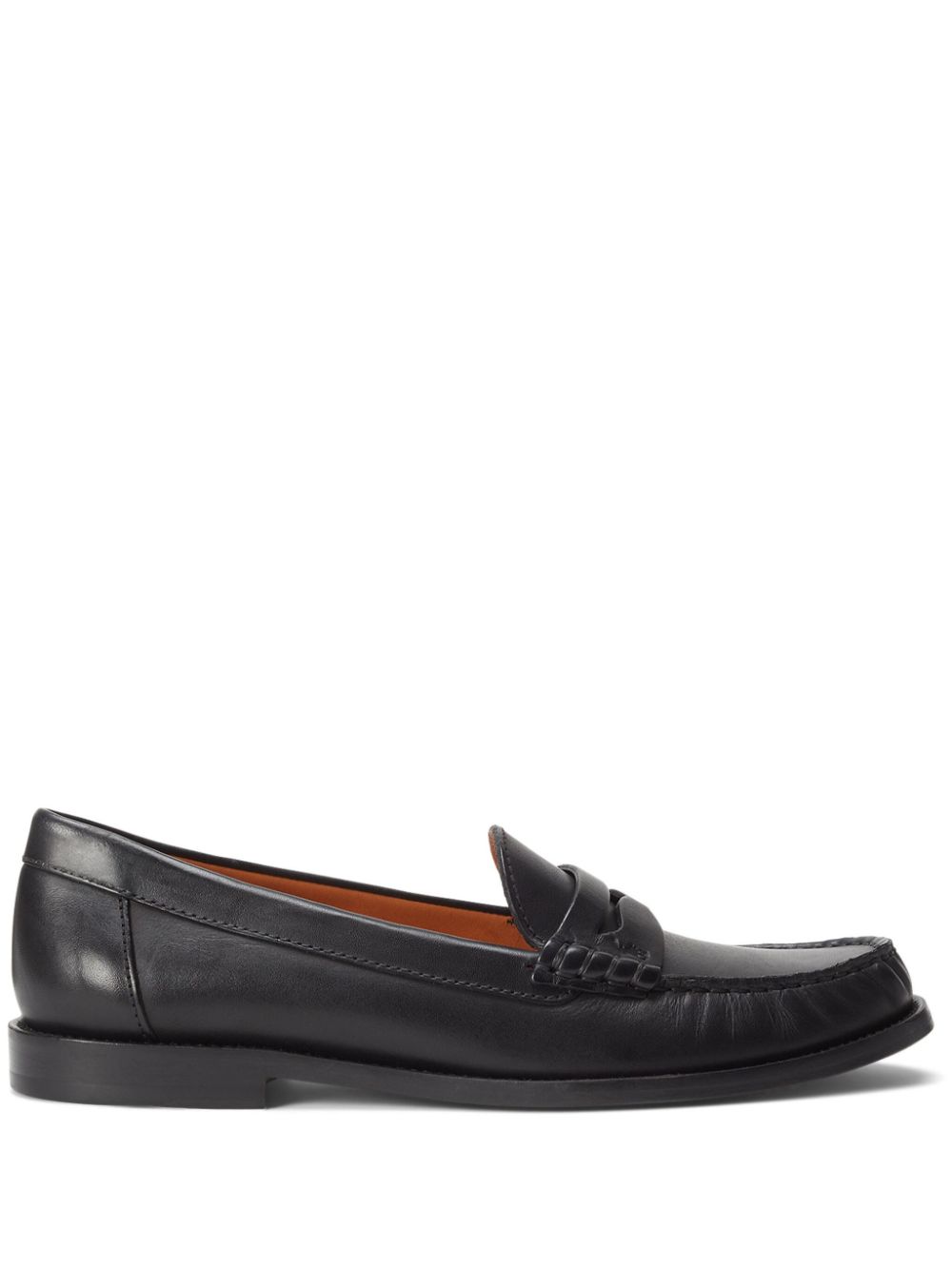 Polo Ralph Lauren penny-slot leather loafers - Black von Polo Ralph Lauren