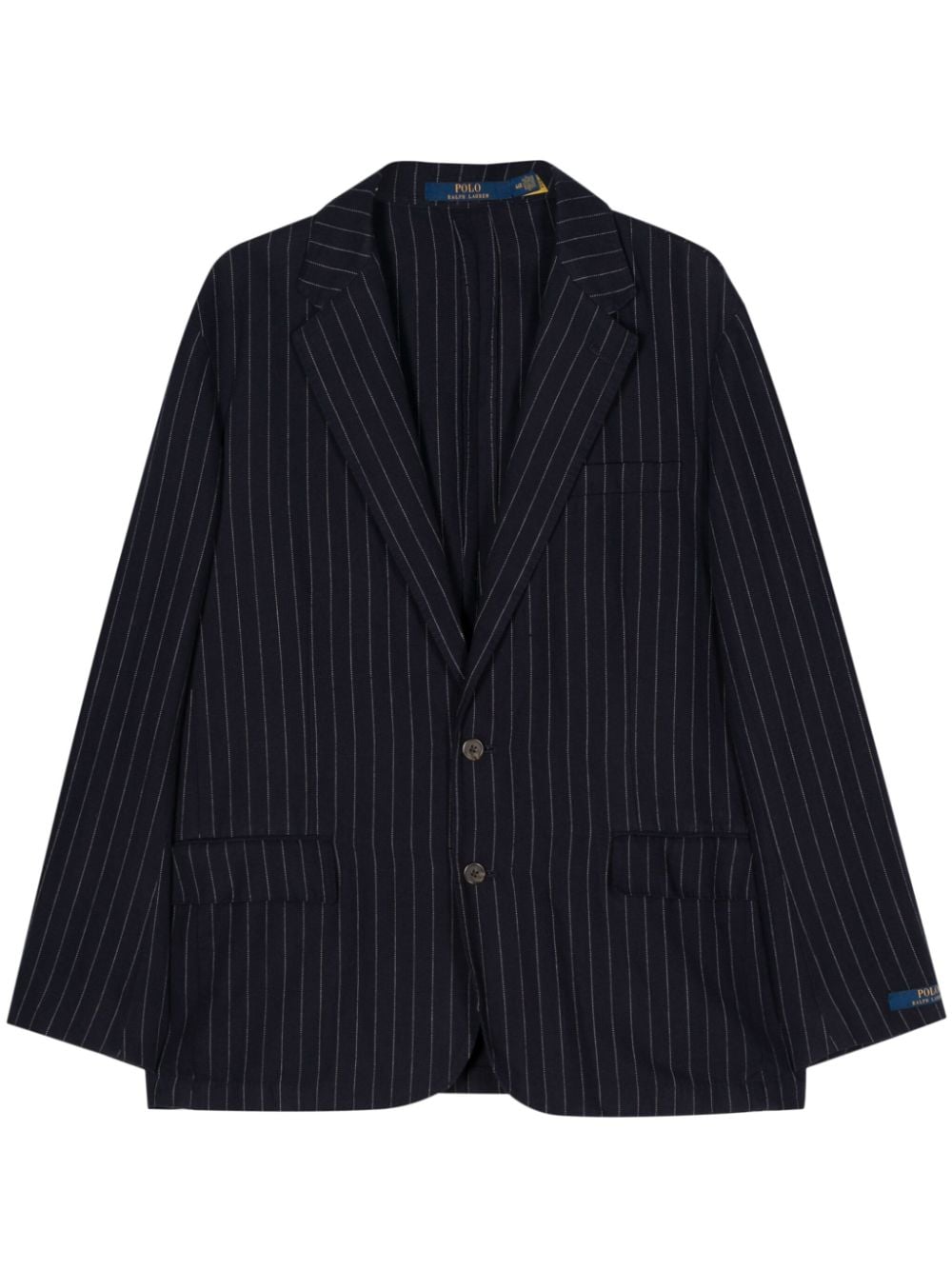 Polo Ralph Lauren pinstriped single-breasted blazer - Blue von Polo Ralph Lauren