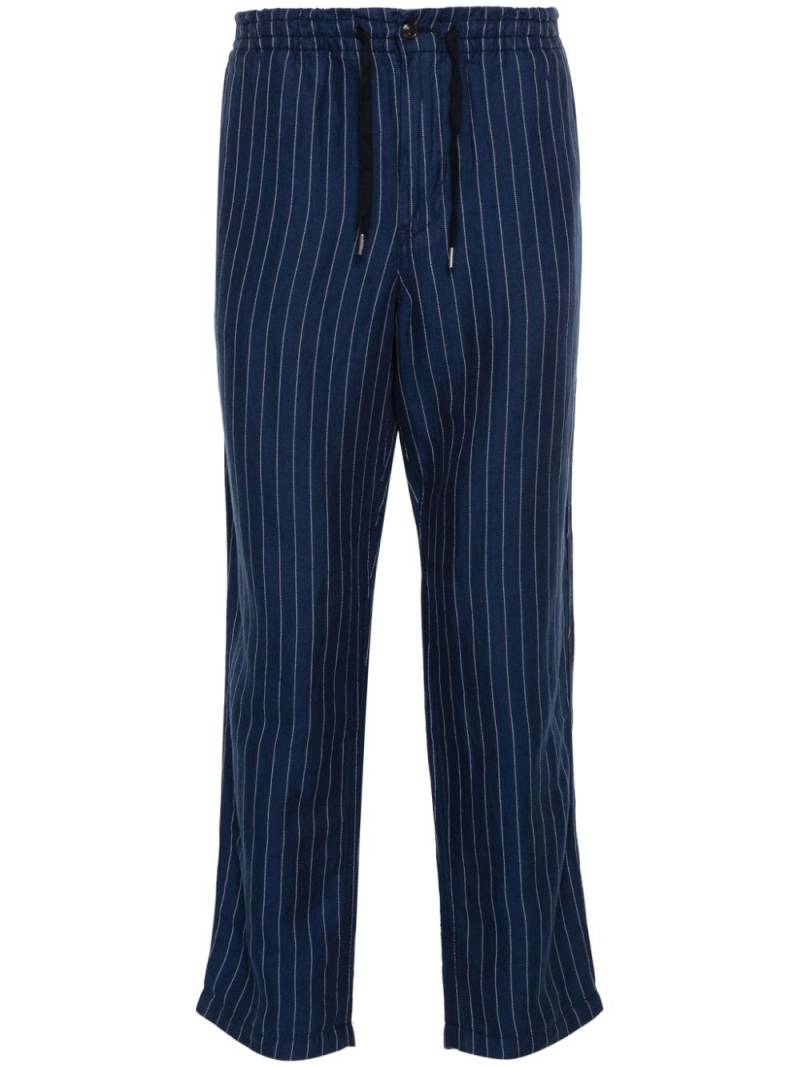 Polo Ralph Lauren pinstriped tapered trousers - Blue von Polo Ralph Lauren