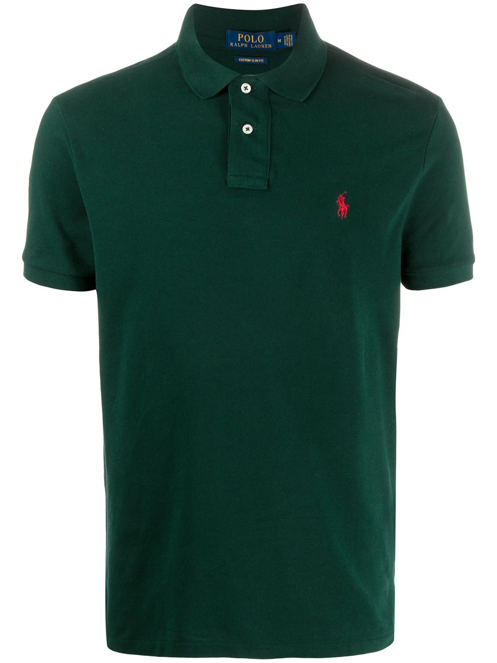 Polo Ralph Lauren logo-embroidered piqué polo shirt - Green von Polo Ralph Lauren