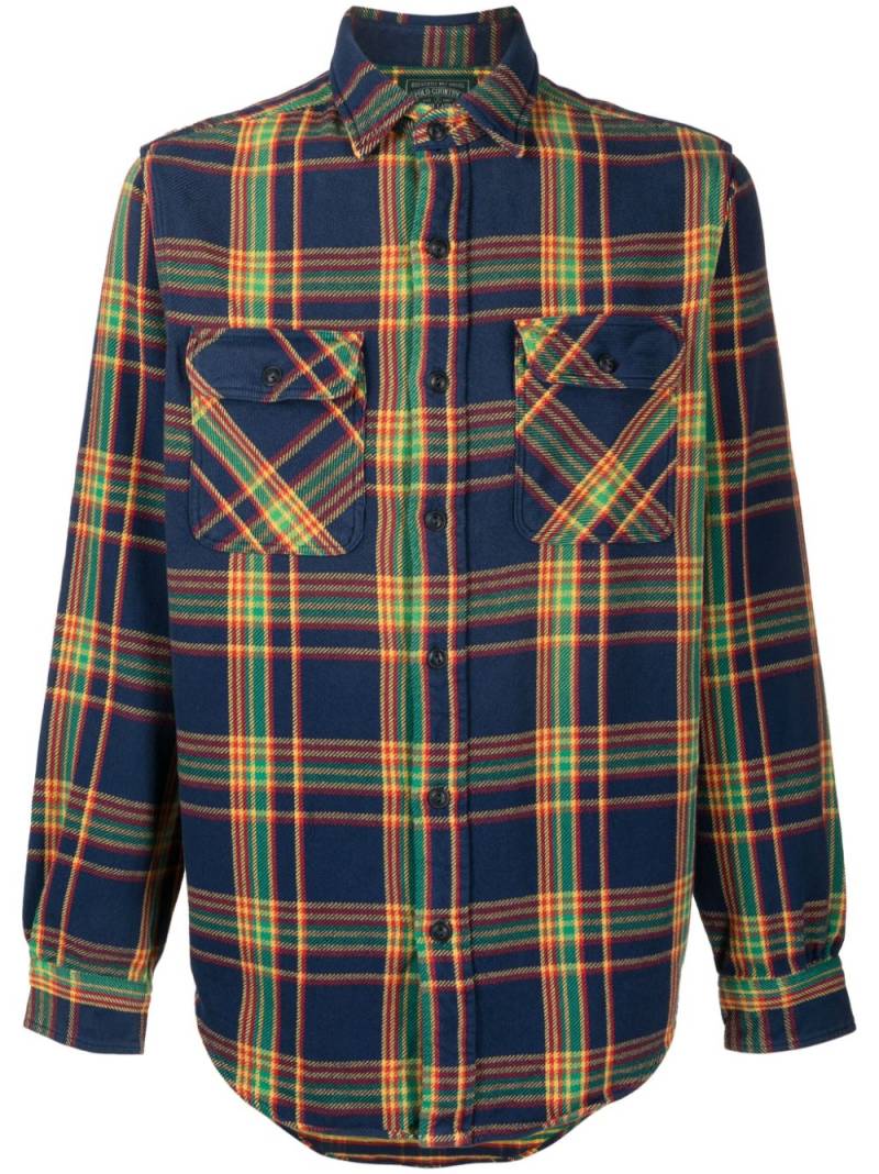 Polo Ralph Lauren plaid-check cotton shirt - Blue von Polo Ralph Lauren