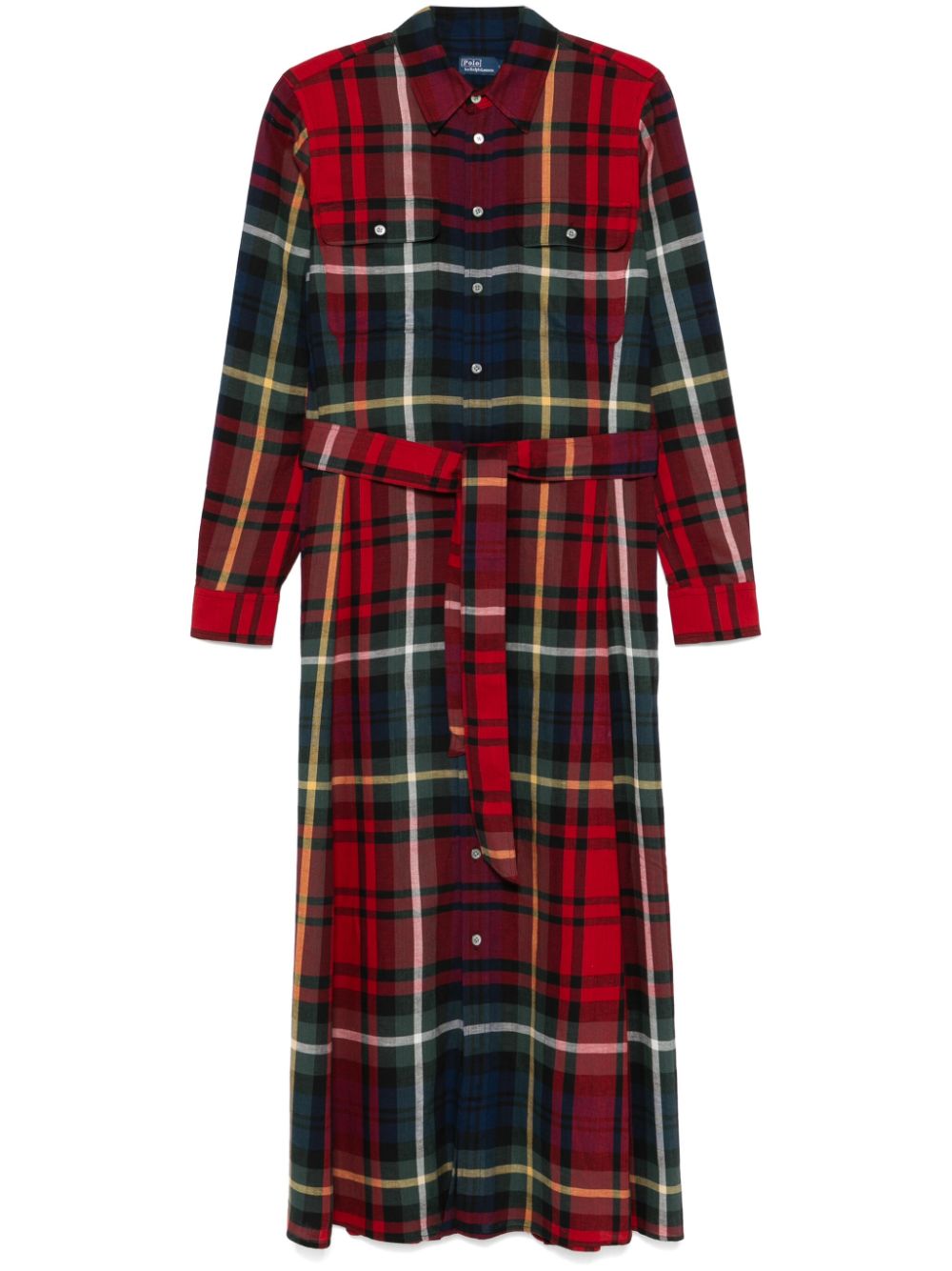 Polo Ralph Lauren plaid maxi dress - Red von Polo Ralph Lauren