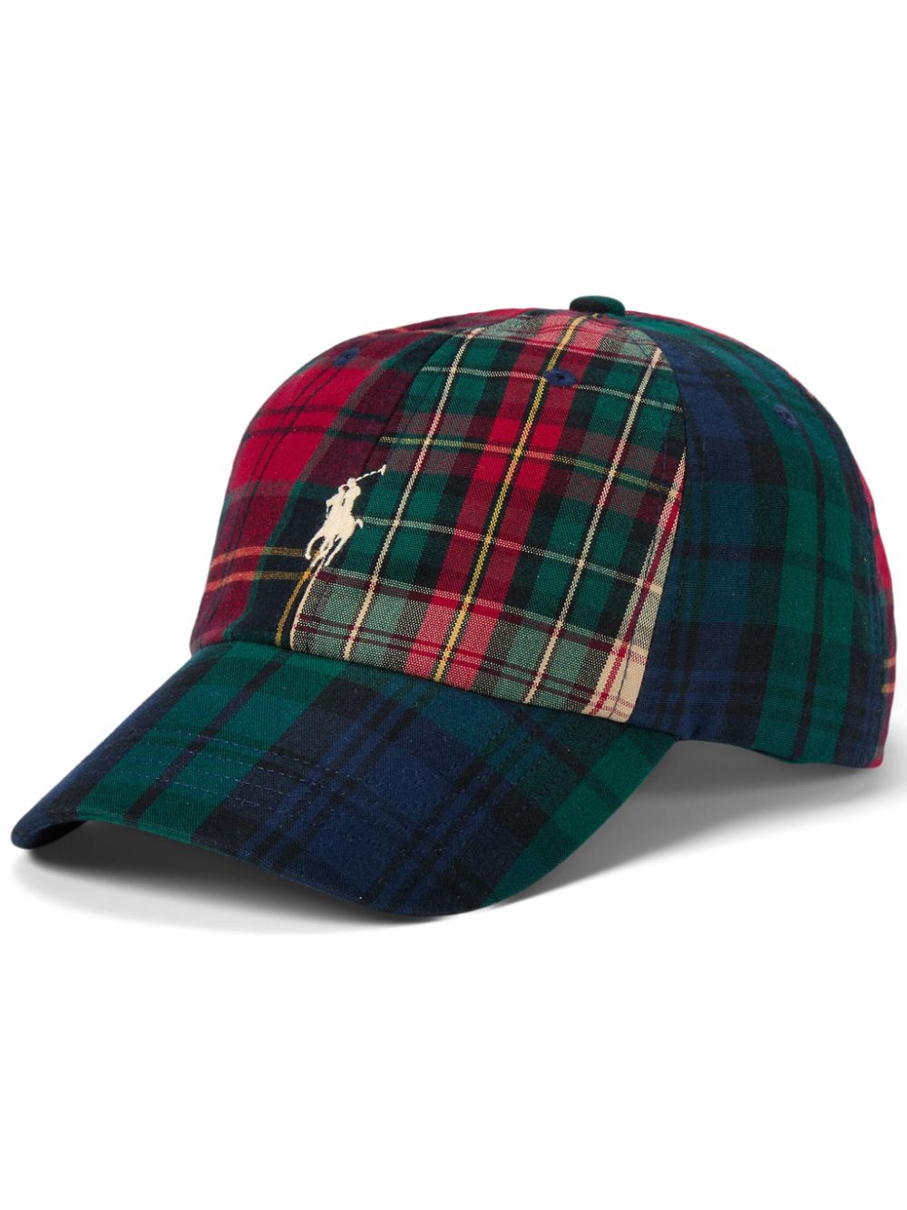 Polo Ralph Lauren plaid-pattern baseball cap - Green von Polo Ralph Lauren