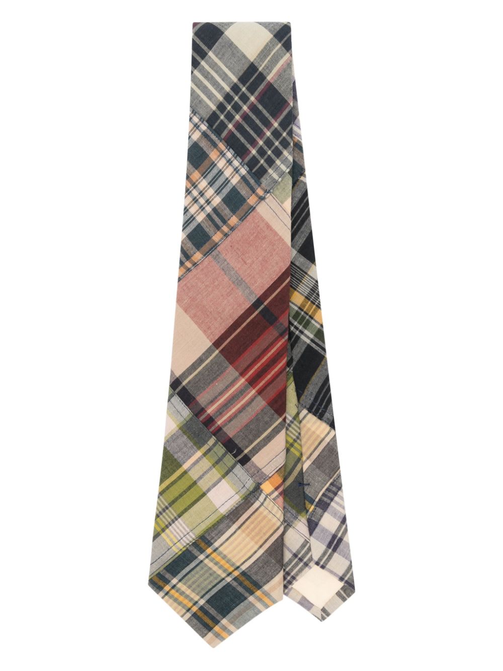 Polo Ralph Lauren plaided patchwork tie - Neutrals von Polo Ralph Lauren