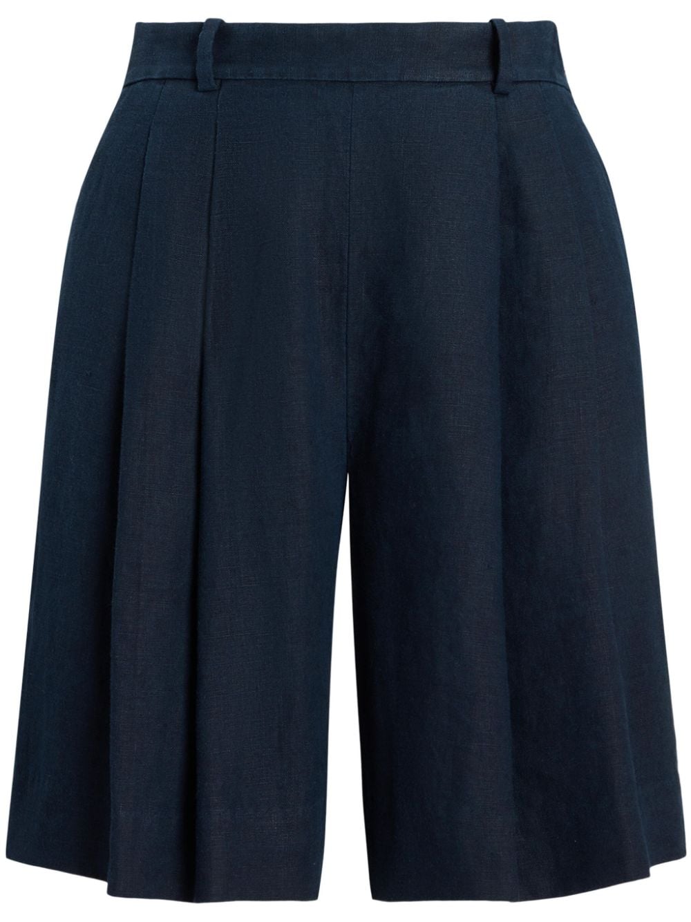 Polo Ralph Lauren pleated high-waisted shorts - Blue von Polo Ralph Lauren