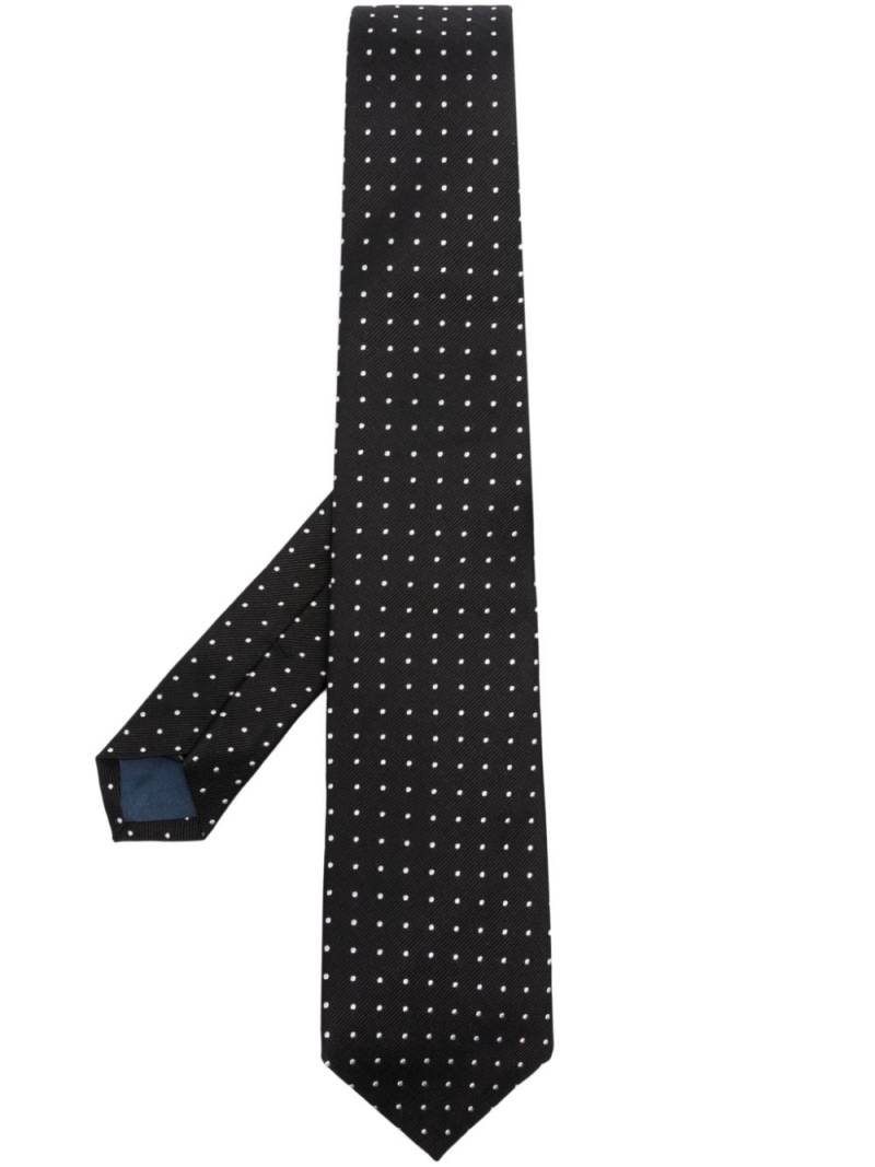 Polo Ralph Lauren polka-dot silk tie - Black von Polo Ralph Lauren