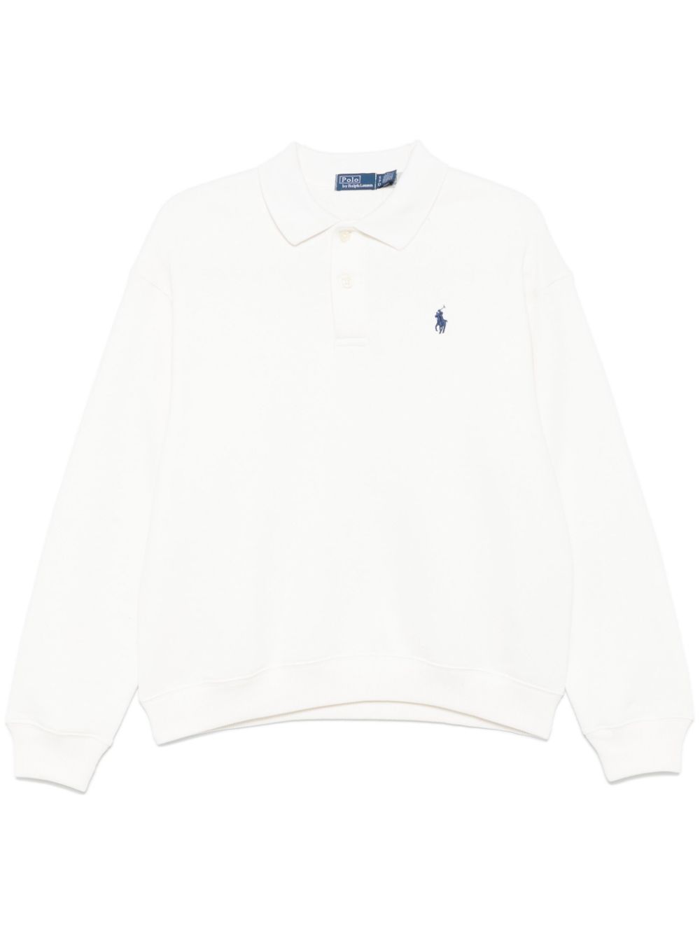 Polo Ralph Lauren polo-collar fleece sweatshirt - White von Polo Ralph Lauren