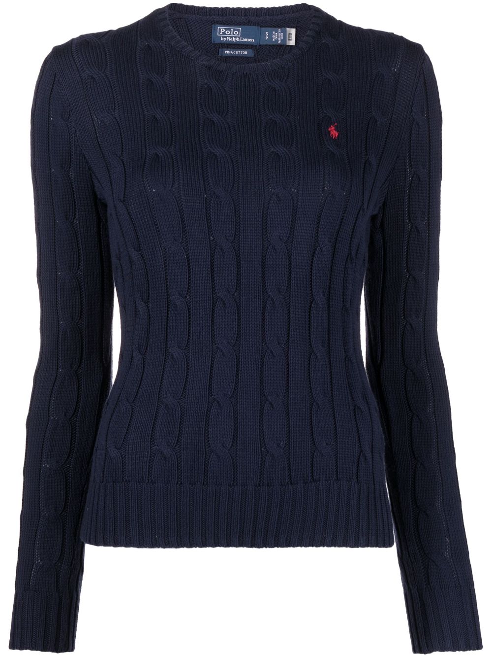 Polo Ralph Lauren pony-embroidered cotton jumper - Blue von Polo Ralph Lauren