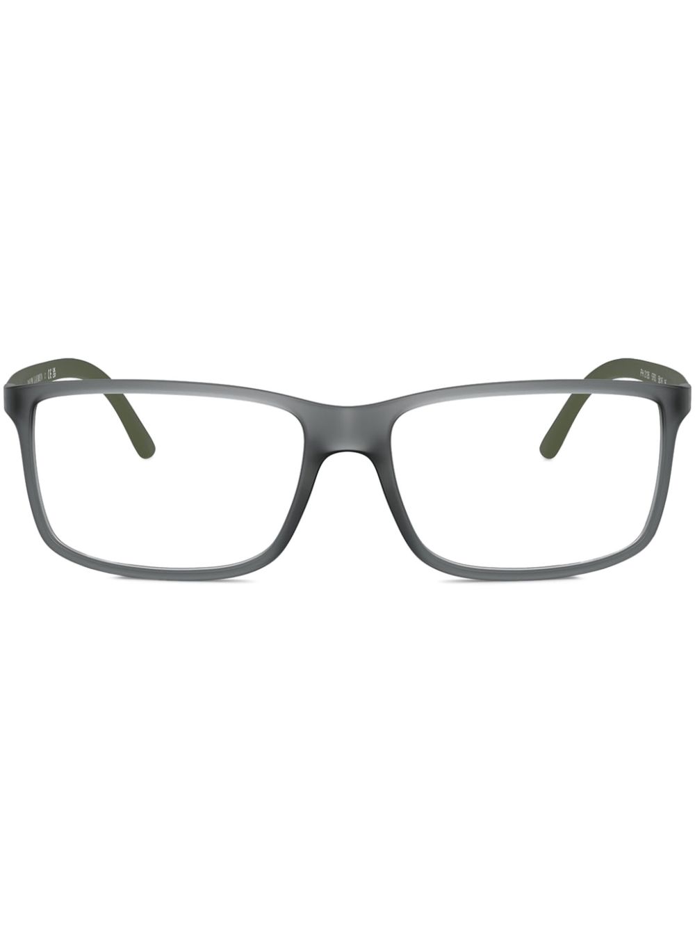 Polo Ralph Lauren rectangle-frame glasses - Grey von Polo Ralph Lauren