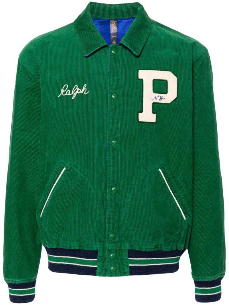 Polo Ralph Lauren reversible varsity jacket - Green von Polo Ralph Lauren