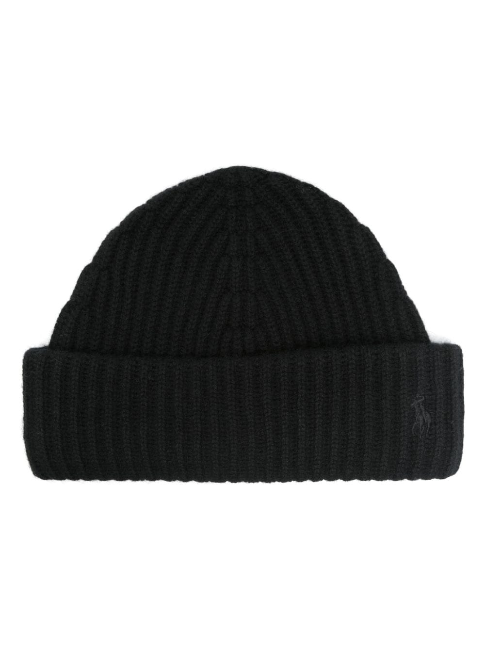 Polo Ralph Lauren ribbed-knit beanie hat - Black von Polo Ralph Lauren