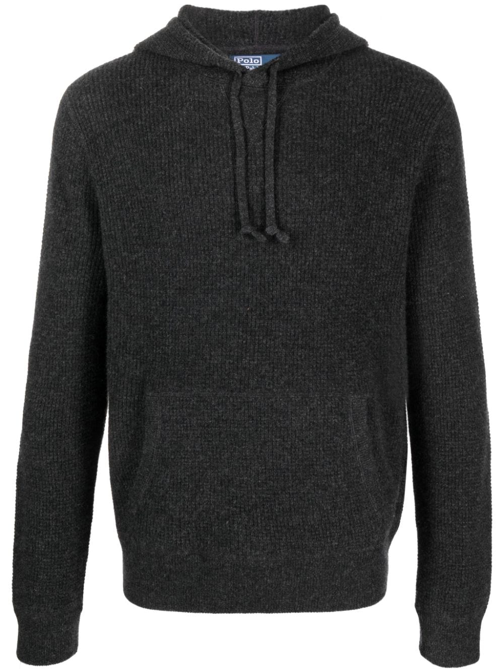 Polo Ralph Lauren ribbed-knit cashmere hoodie - Grey von Polo Ralph Lauren