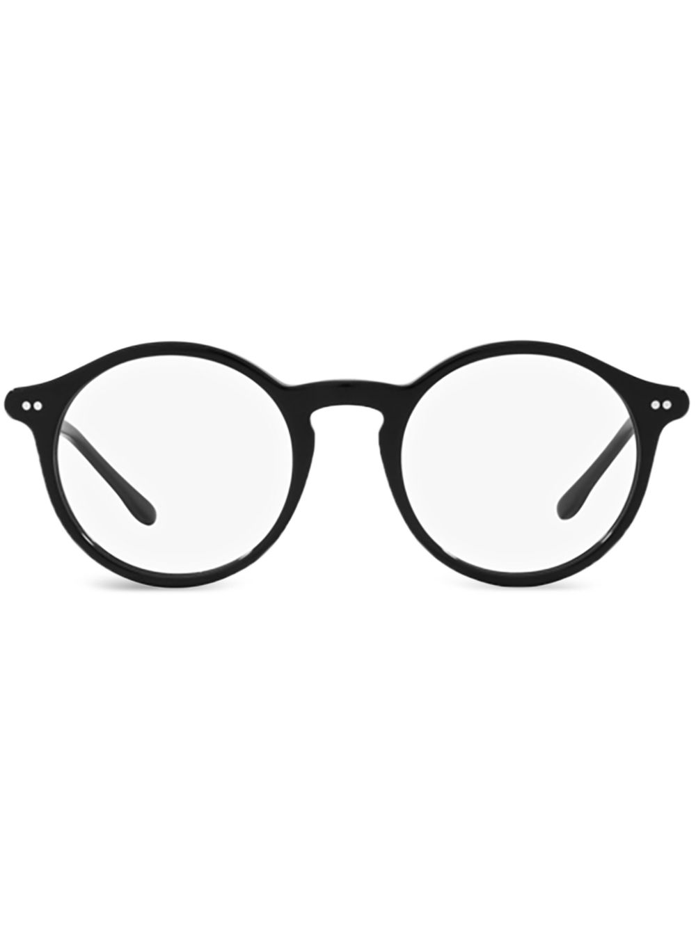 Polo Ralph Lauren round-frame glasses - Black von Polo Ralph Lauren