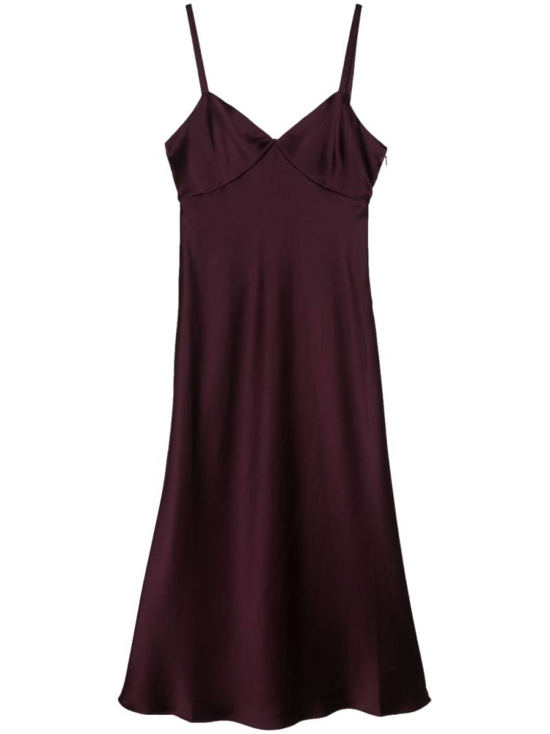 Polo Ralph Lauren satin sleeveless gown - Purple von Polo Ralph Lauren