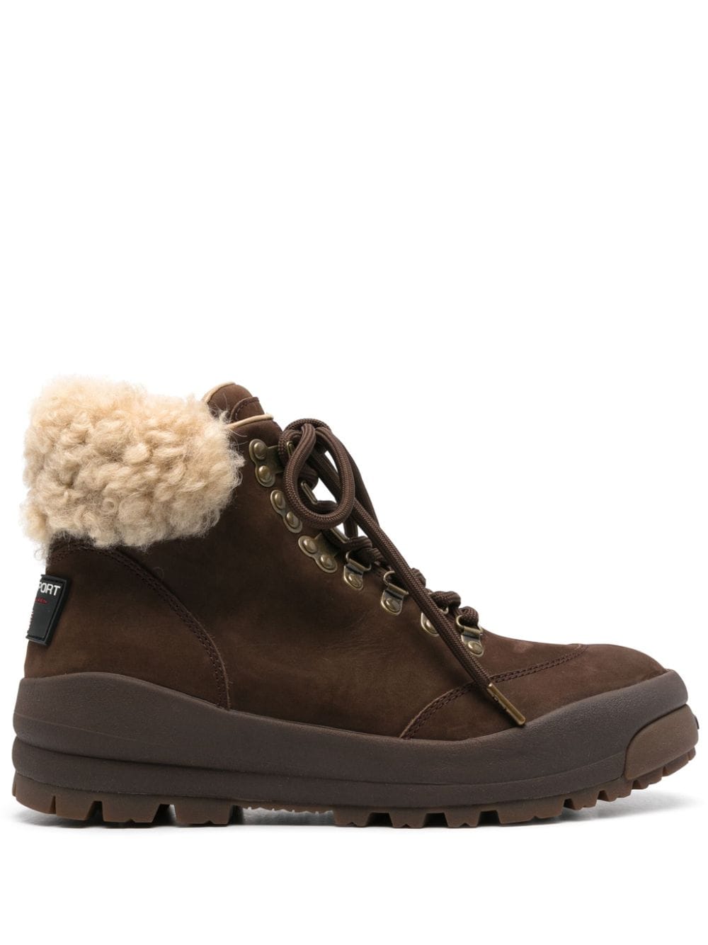 Polo Ralph Lauren shearling-trim hiking boot - Brown von Polo Ralph Lauren