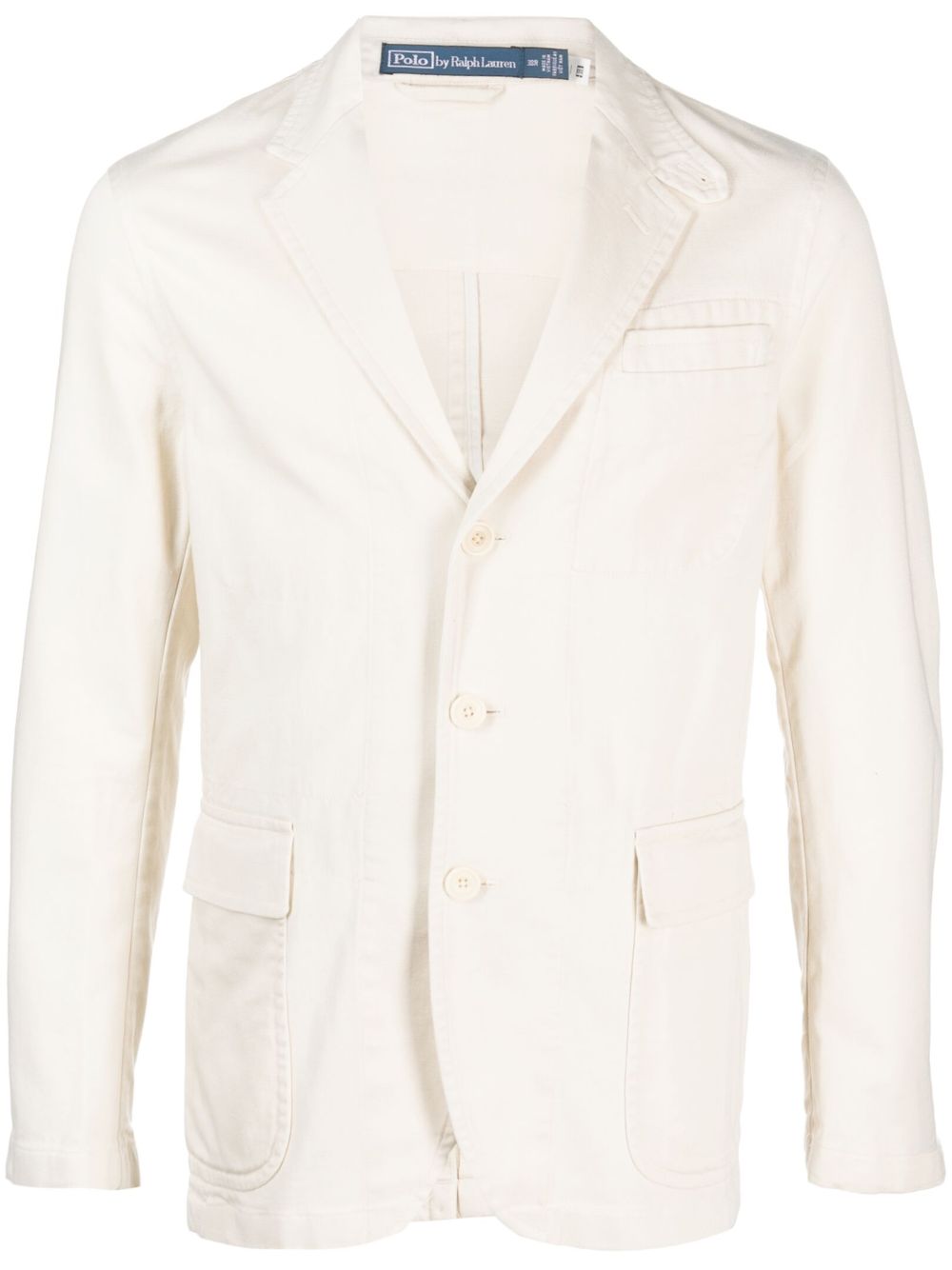 Polo Ralph Lauren single-breasted cotton blazer - Neutrals von Polo Ralph Lauren