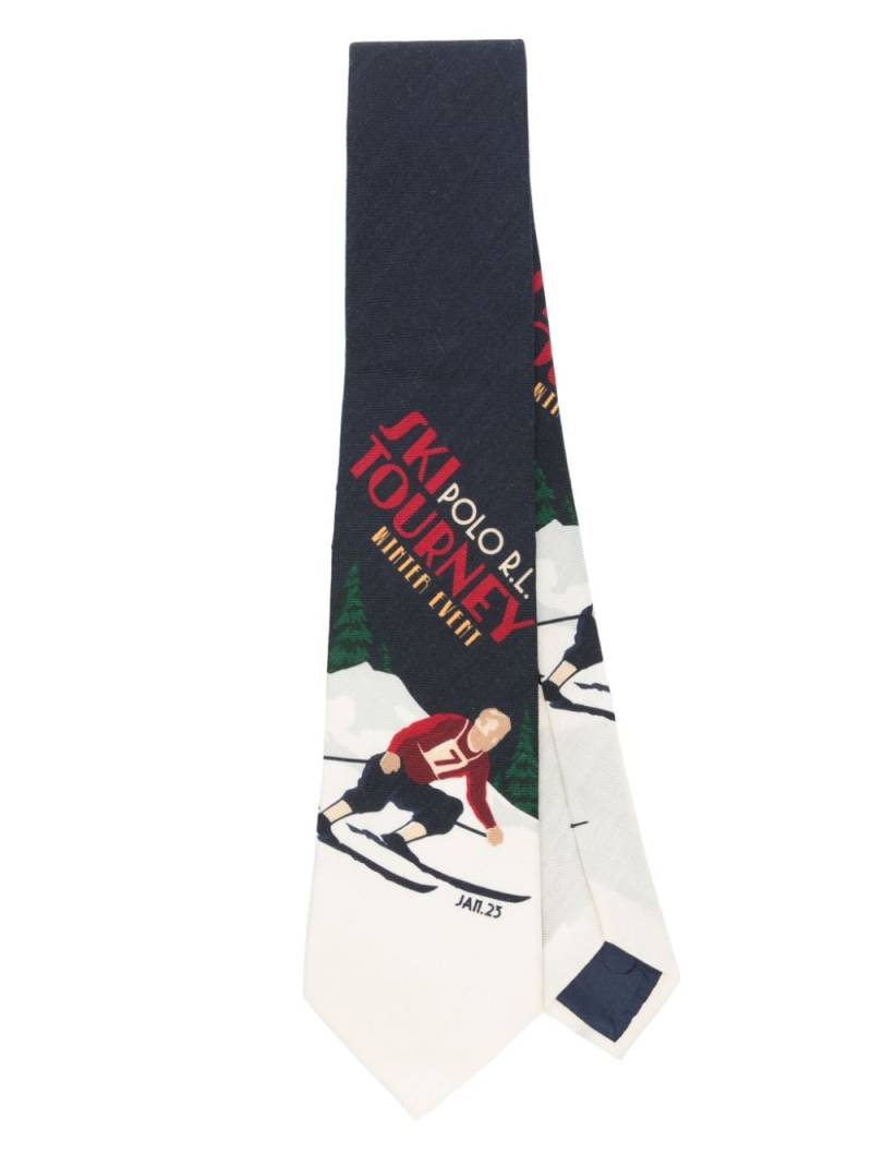 Polo Ralph Lauren skier wool tie - Blue von Polo Ralph Lauren