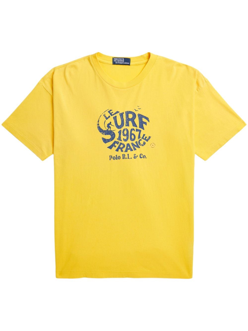 Polo Ralph Lauren slogan-print cotton T-shirt - Yellow von Polo Ralph Lauren