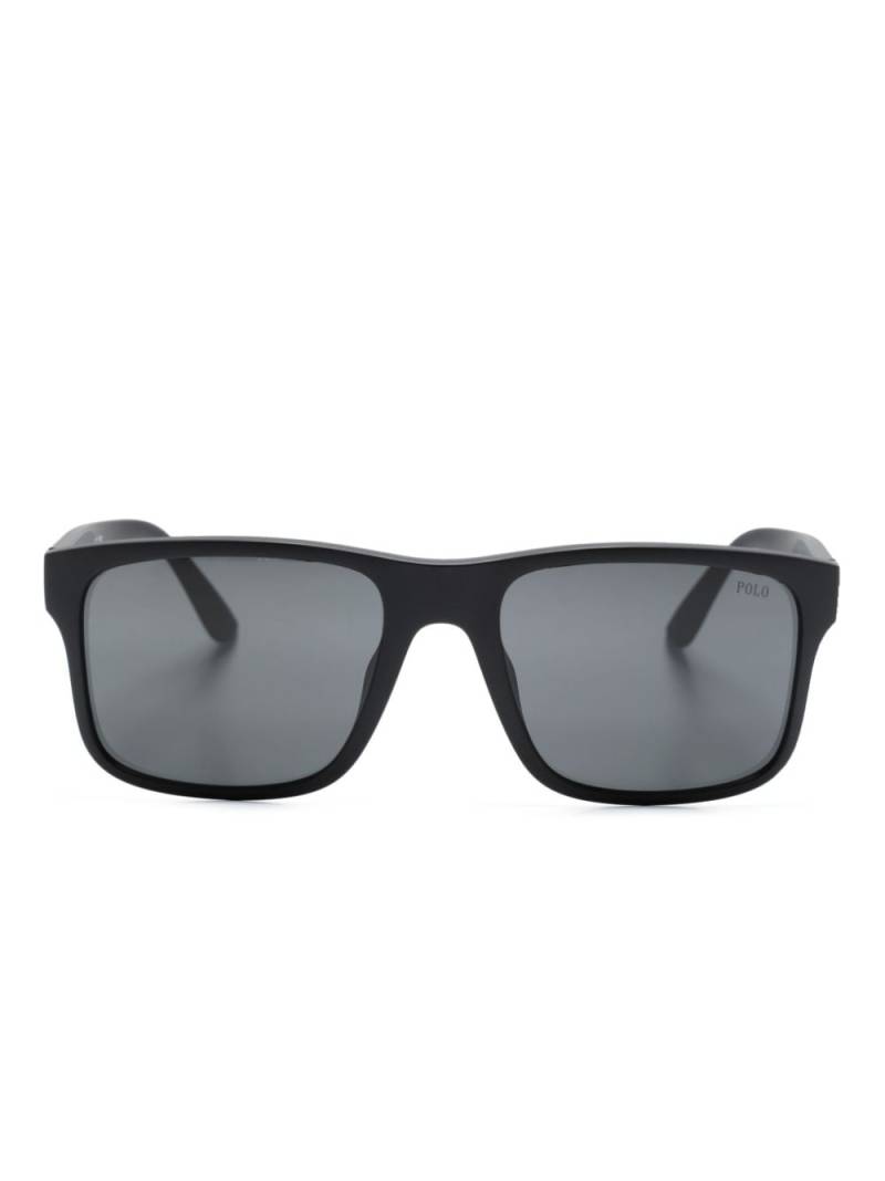 Polo Ralph Lauren square-frame matte sunglasses - Black von Polo Ralph Lauren