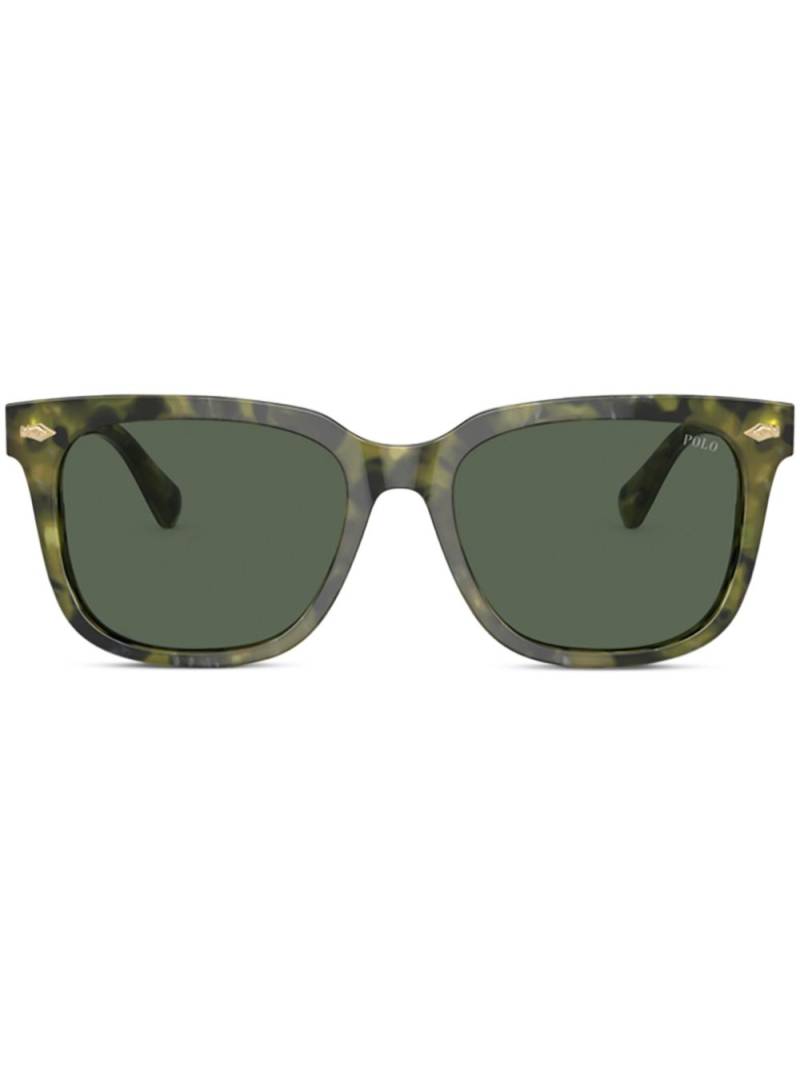 Polo Ralph Lauren square-frame sunglasses - Green von Polo Ralph Lauren