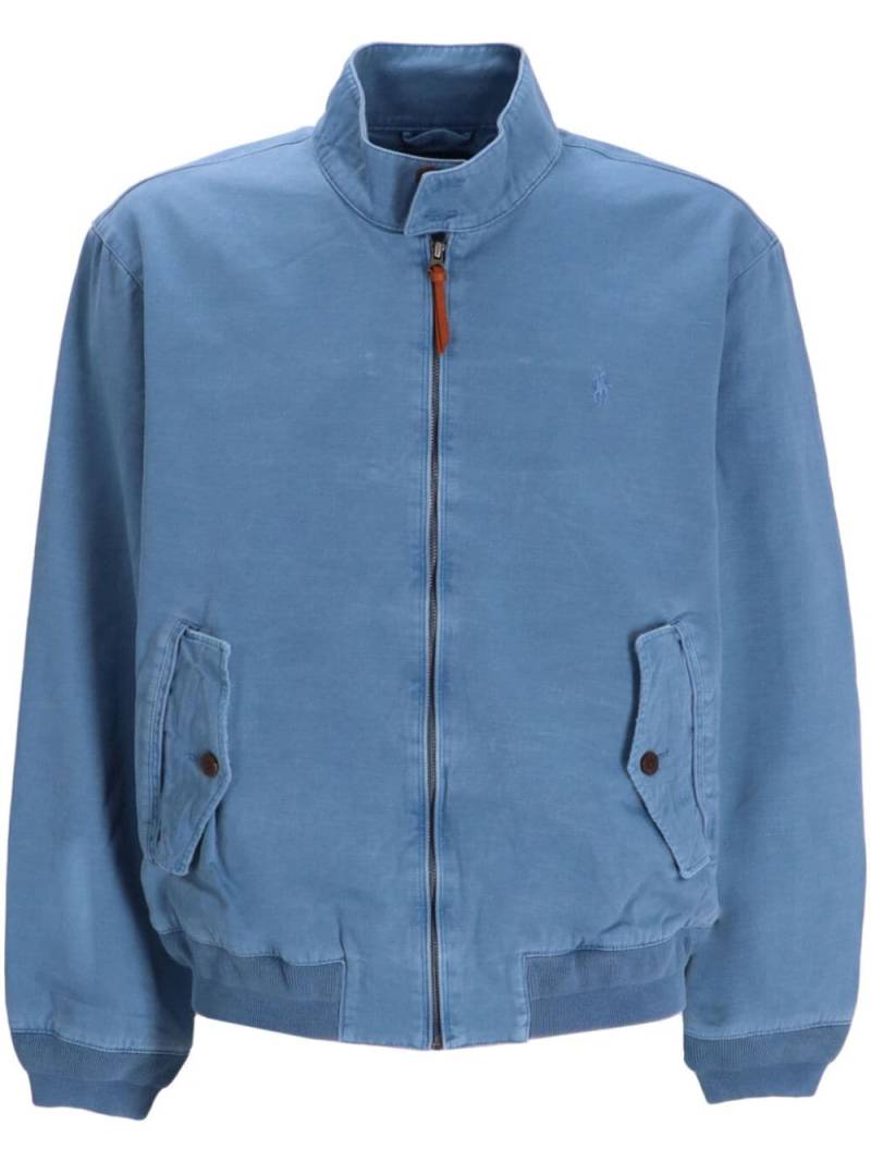 Polo Ralph Lauren stand-up collar cotton windbreaker - Blue von Polo Ralph Lauren