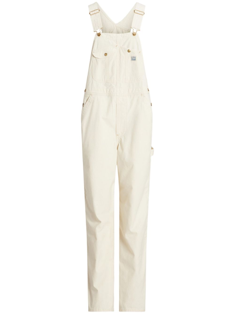 Polo Ralph Lauren straight-leg denim dungarees - White von Polo Ralph Lauren