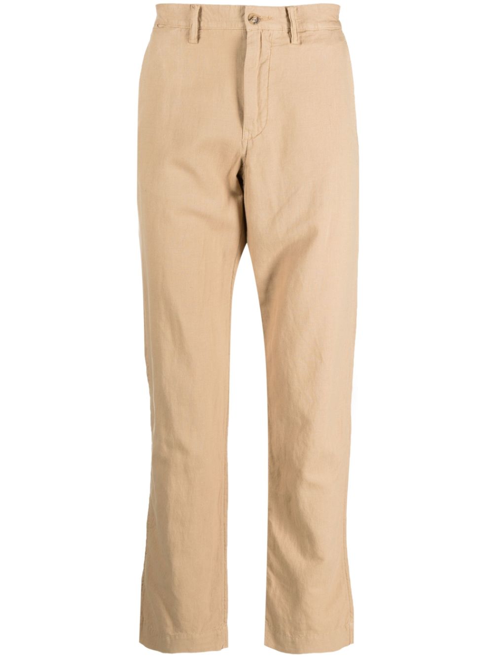 Polo Ralph Lauren straight-leg linen-blend trousers - Neutrals von Polo Ralph Lauren