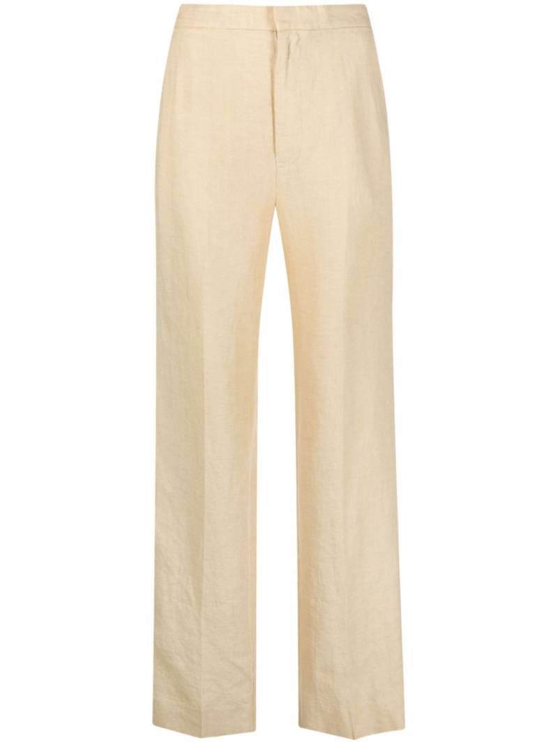 Polo Ralph Lauren straight-leg linen trousers - Neutrals von Polo Ralph Lauren