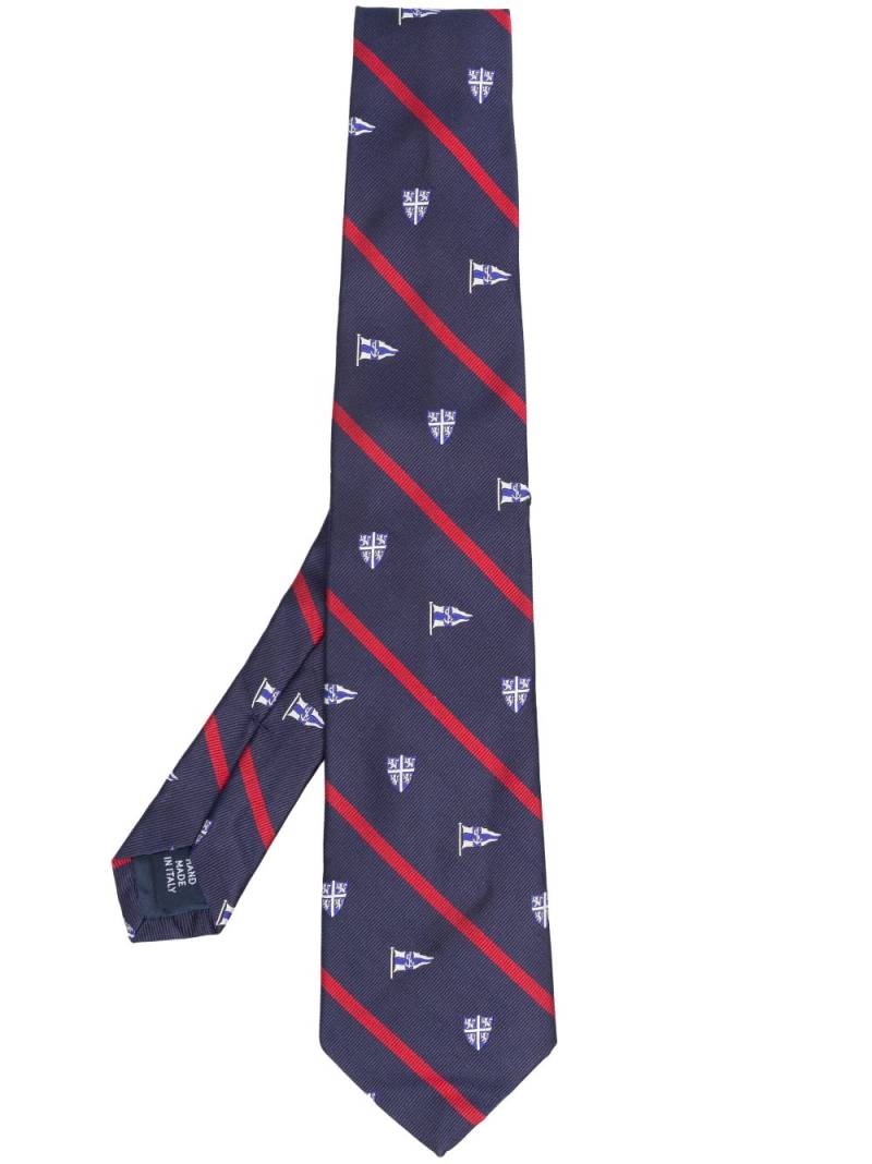 Polo Ralph Lauren stripe-print silk tie - Blue von Polo Ralph Lauren