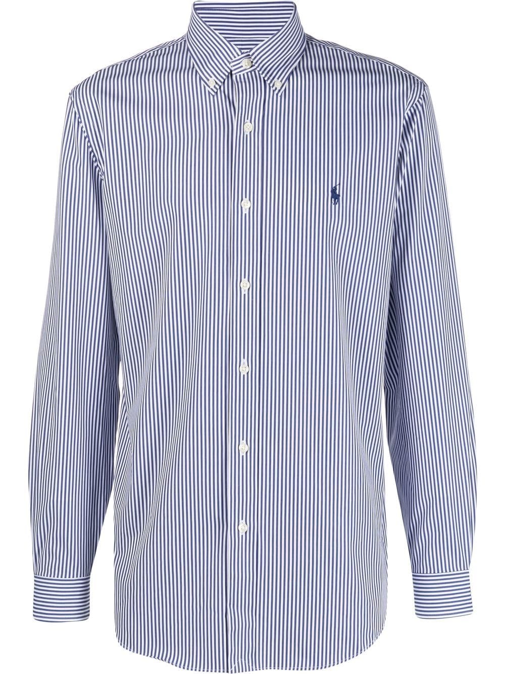 Polo Ralph Lauren striped button-down shirt - Blue von Polo Ralph Lauren