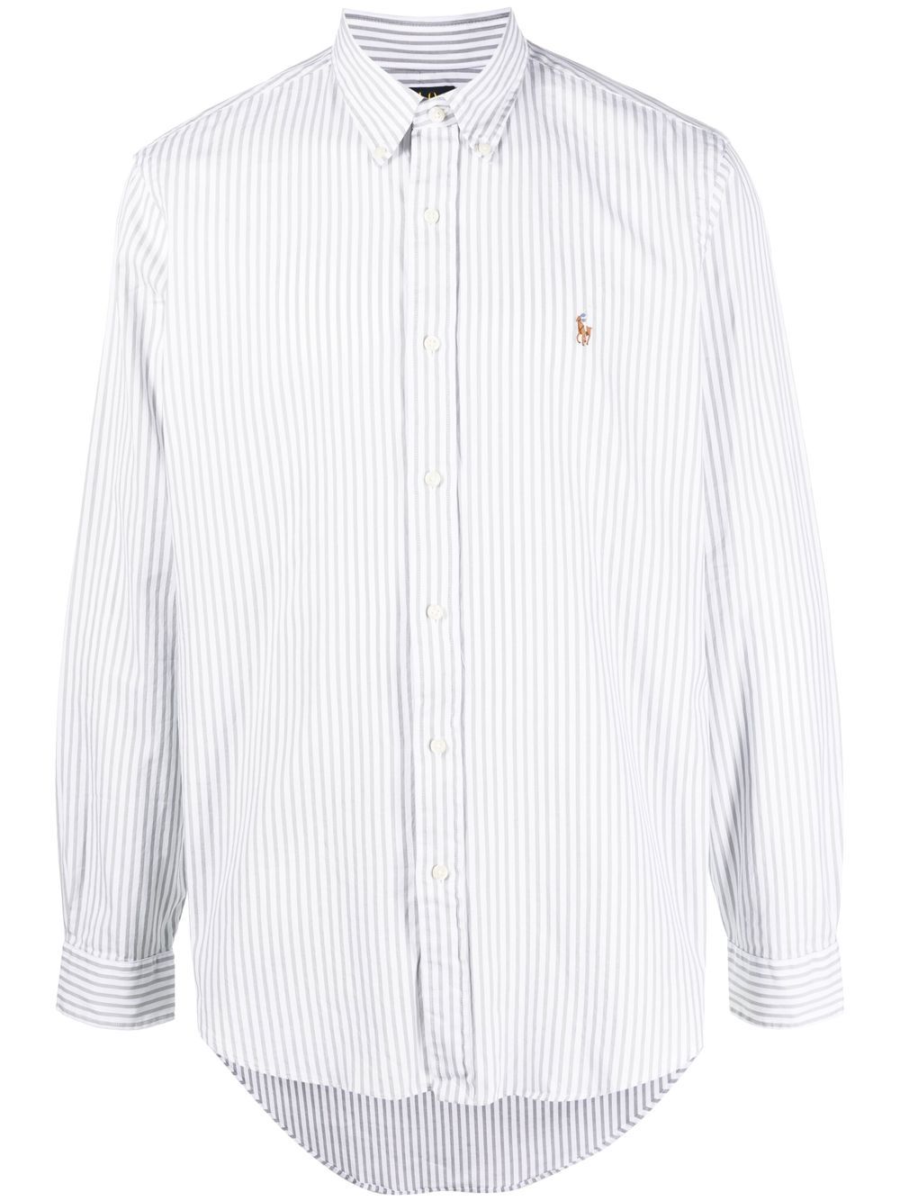 Polo Ralph Lauren striped button-down shirt - Grey von Polo Ralph Lauren