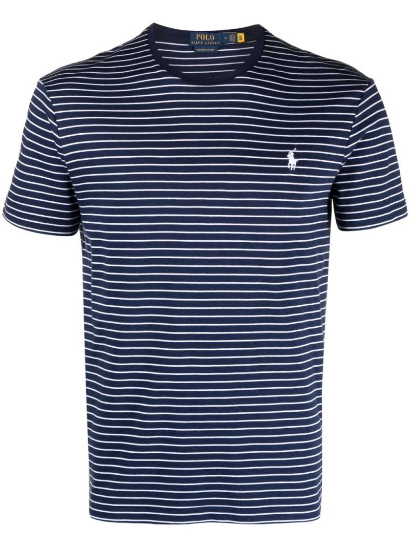 Polo Ralph Lauren striped cotton T-shirt - Blue von Polo Ralph Lauren