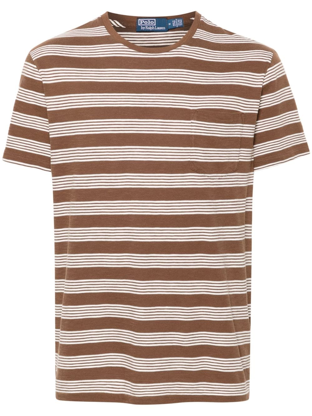 Polo Ralph Lauren striped cotton T-shirt - Brown von Polo Ralph Lauren