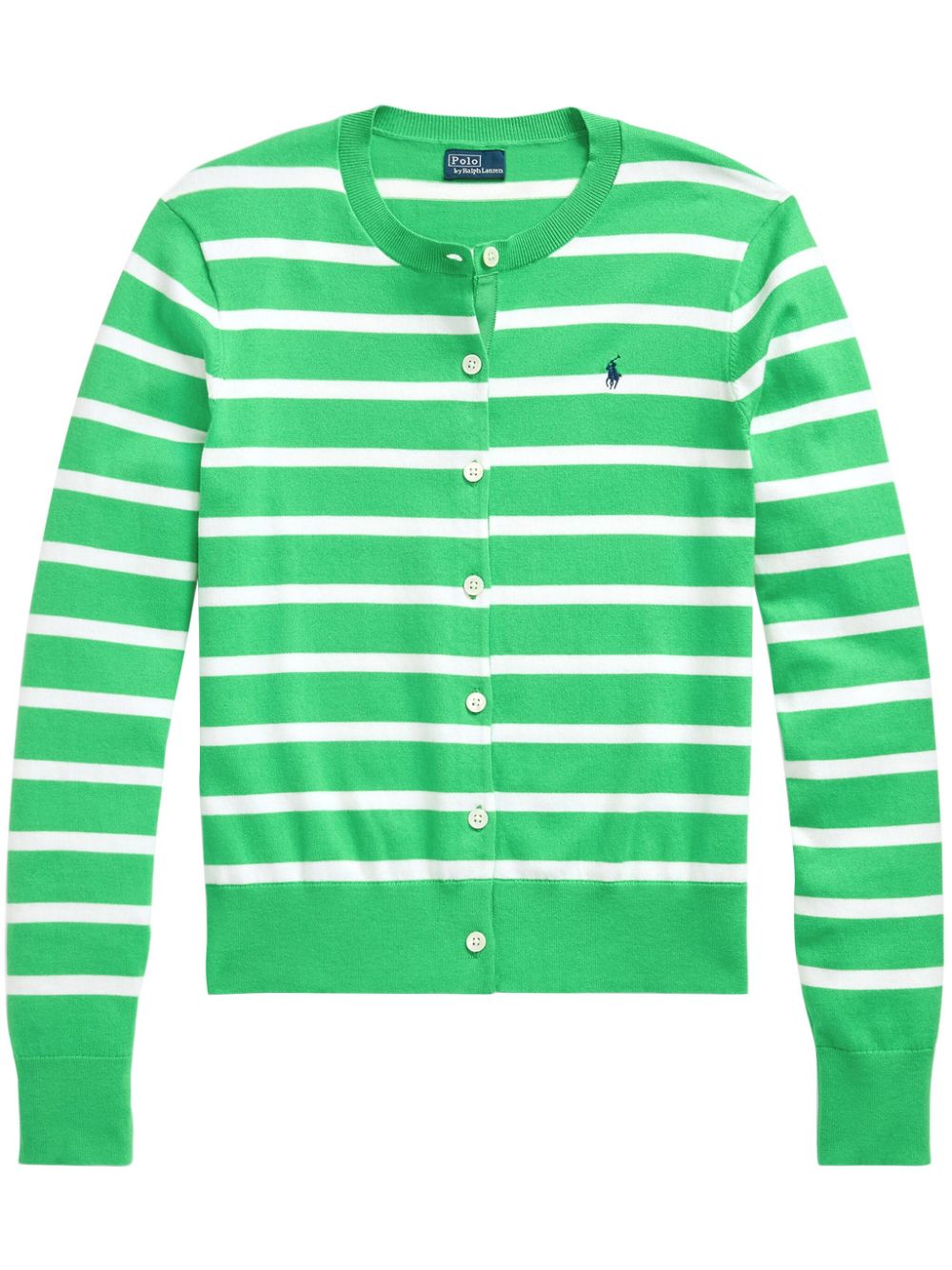 Polo Ralph Lauren striped cotton-blend cardigan - Green von Polo Ralph Lauren