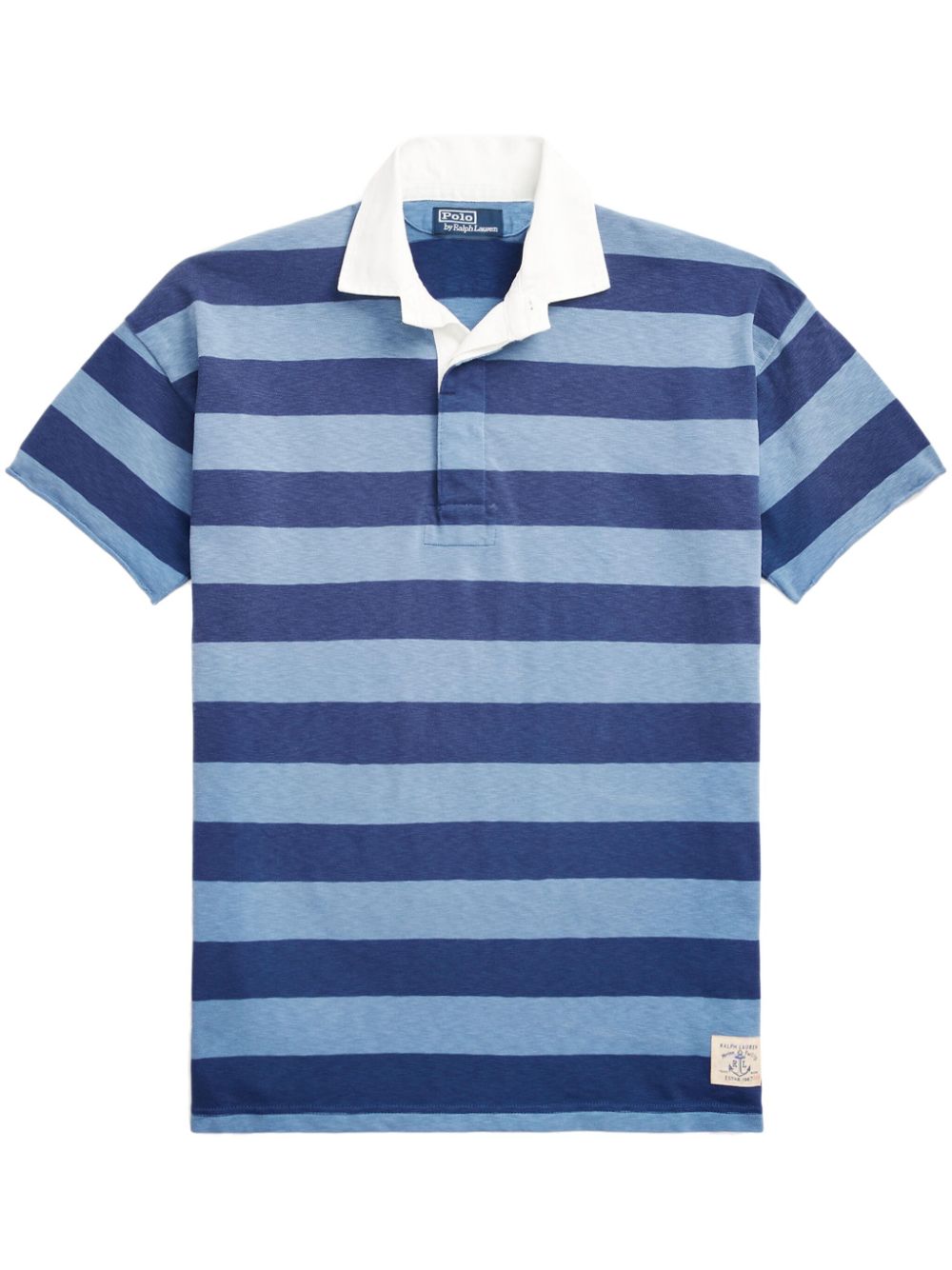 Polo Ralph Lauren striped cotton polo shirt - Blue von Polo Ralph Lauren