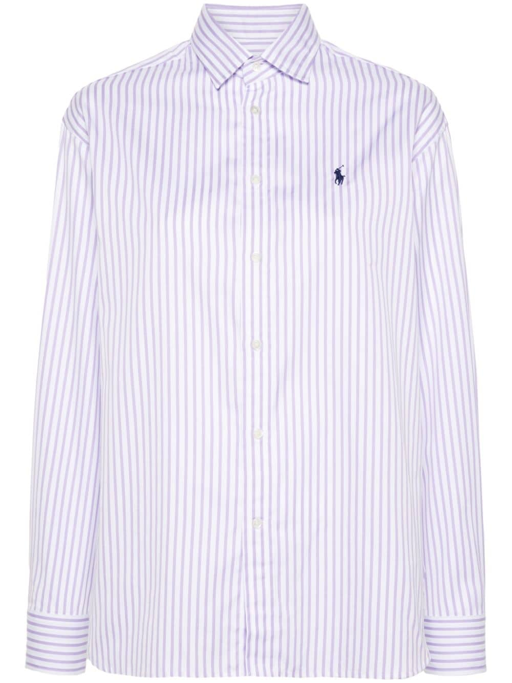 Polo Ralph Lauren striped cotton shirt - Purple von Polo Ralph Lauren