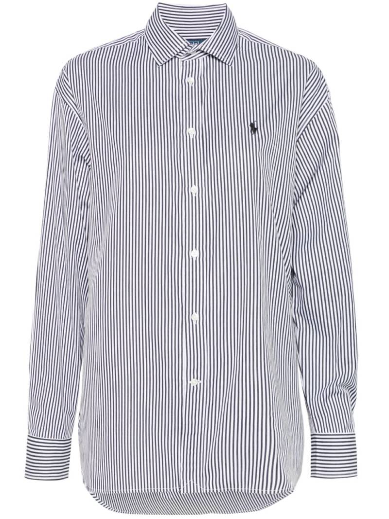 Polo Ralph Lauren striped cotton shirt - White von Polo Ralph Lauren