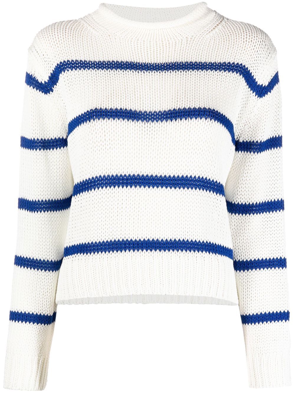 Polo Ralph Lauren striped crew-neck jumper - White von Polo Ralph Lauren