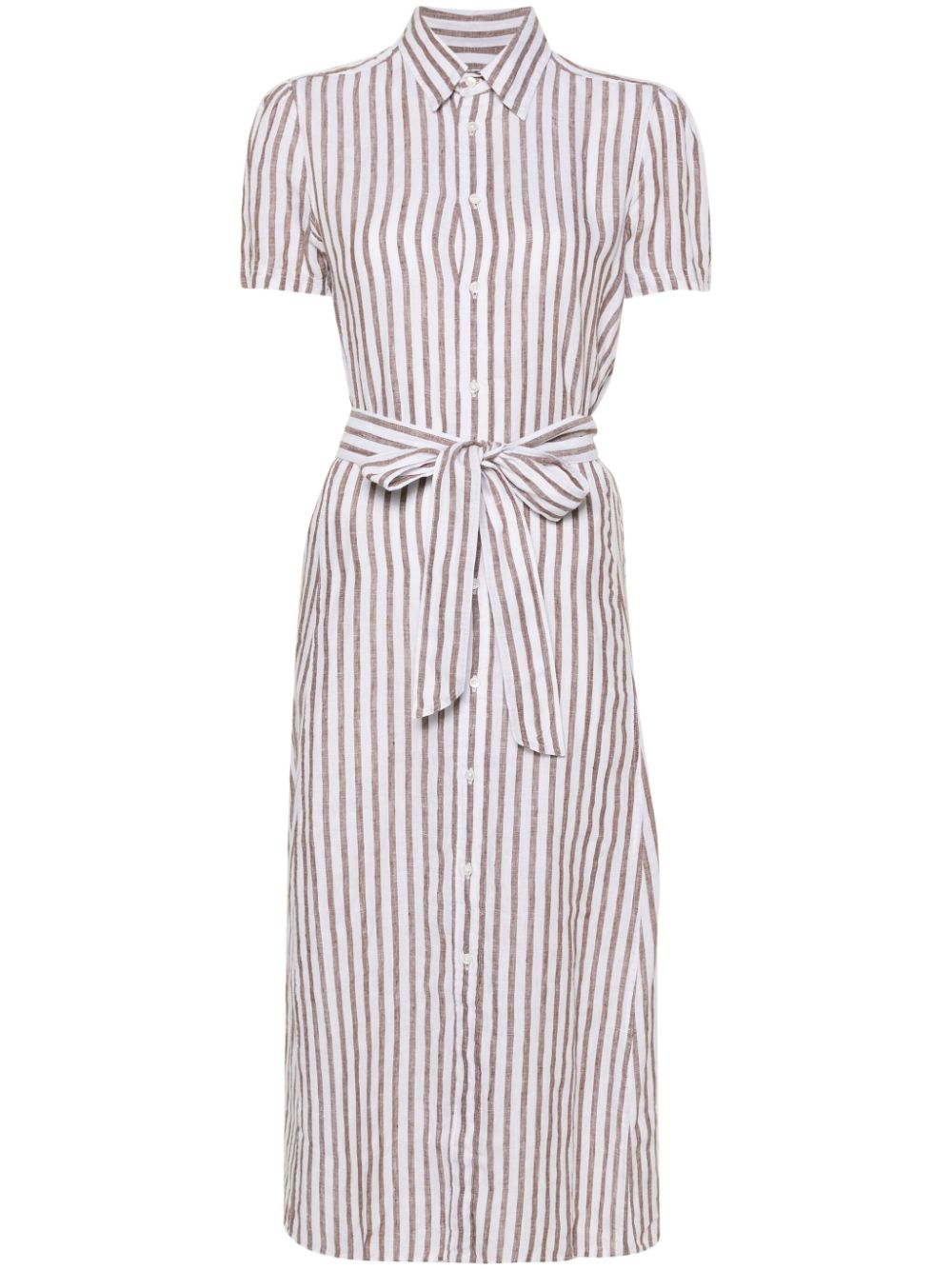 Polo Ralph Lauren striped shirt dress - White von Polo Ralph Lauren