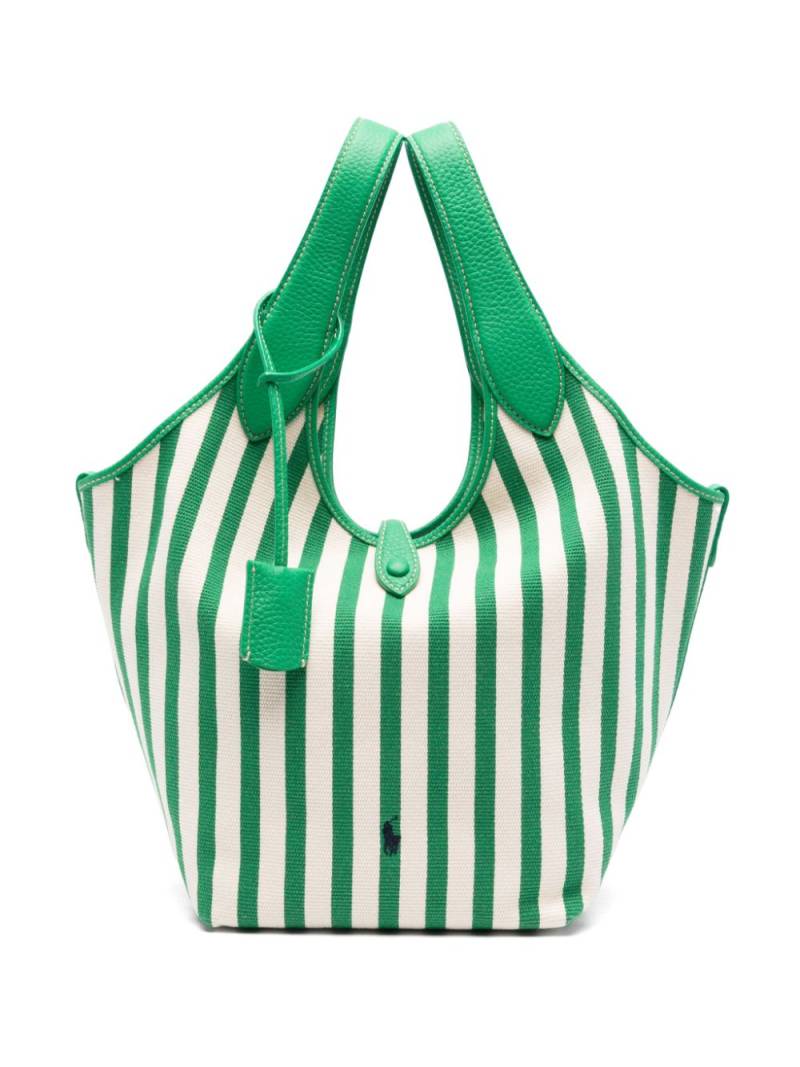 Polo Ralph Lauren striped tote bag - Neutrals von Polo Ralph Lauren