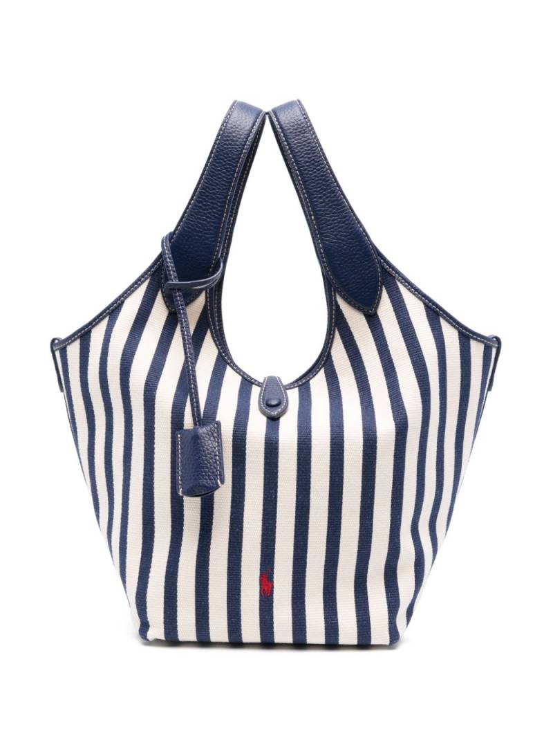 Polo Ralph Lauren striped tote bag - Neutrals von Polo Ralph Lauren