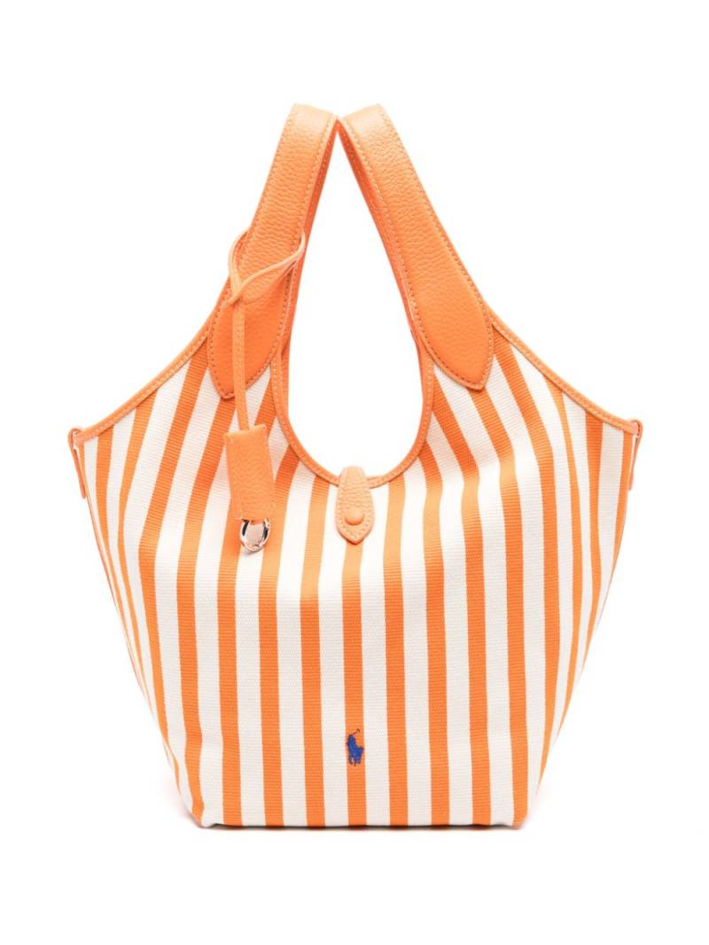 Polo Ralph Lauren striped tote bag - Neutrals von Polo Ralph Lauren