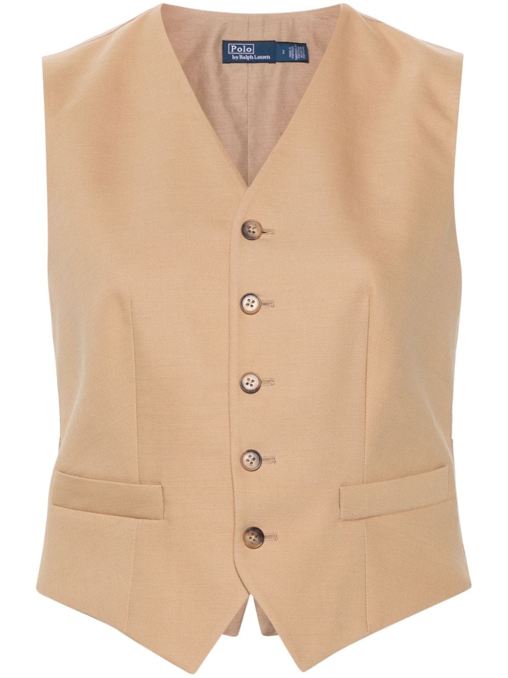 Polo Ralph Lauren tailored twill waistcoat - Neutrals von Polo Ralph Lauren