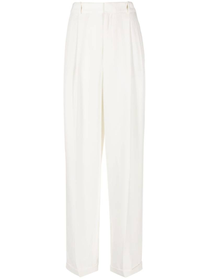 Polo Ralph Lauren tailored wide-leg trousers - White von Polo Ralph Lauren