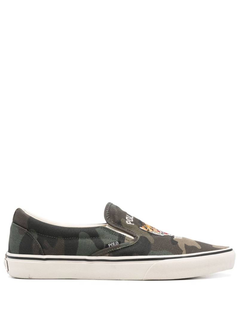 Polo Ralph Lauren tiger-motif sneakers - Green von Polo Ralph Lauren