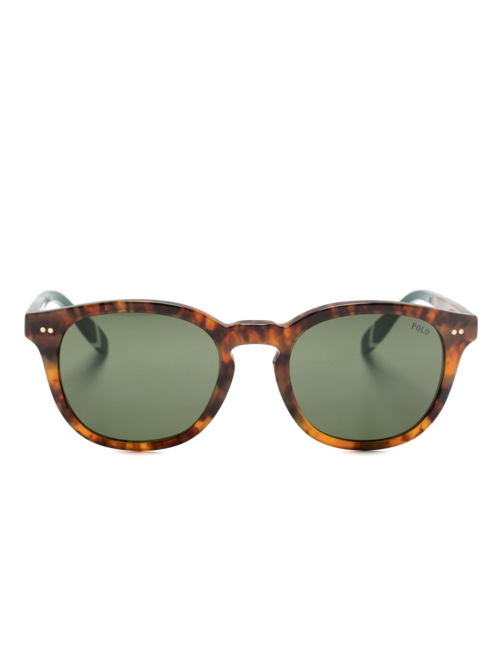 Polo Ralph Lauren tortoiseshell-effect square-frame glasses - Brown von Polo Ralph Lauren