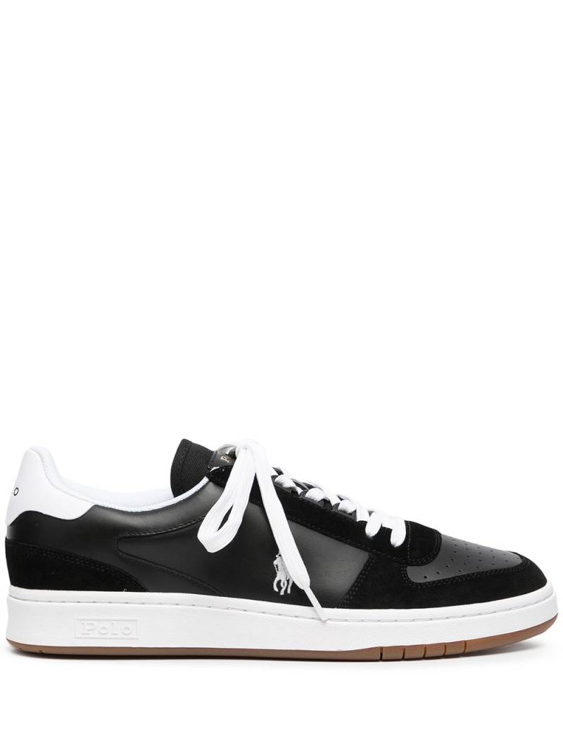 Polo Ralph Lauren two-tone lace-up sneakers - Black von Polo Ralph Lauren