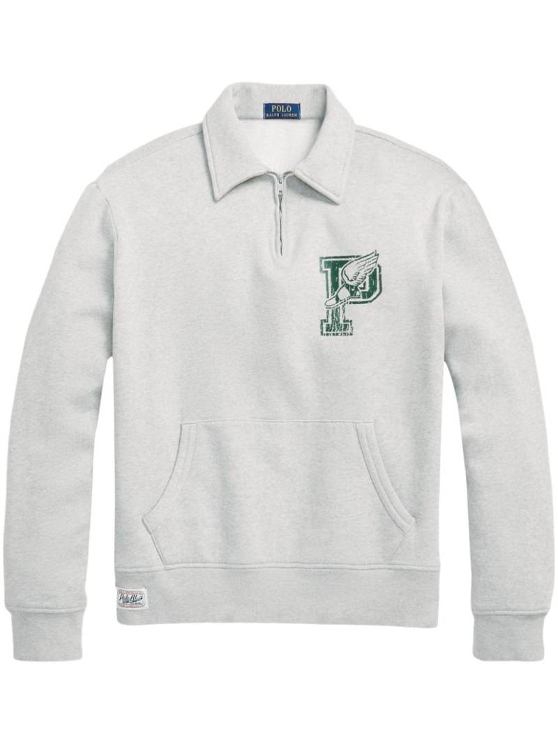 Polo Ralph Lauren v-neck cotton sweatshirt - Grey von Polo Ralph Lauren